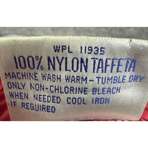 Vintage Track & Court Tennis Jacket Men L Red & White Windbreaker Reflective - Picture 6 of 14